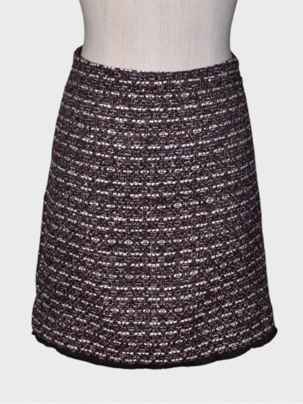 LOFT Sequin Shimmery‎ Tweed A-Line Mini Skirt